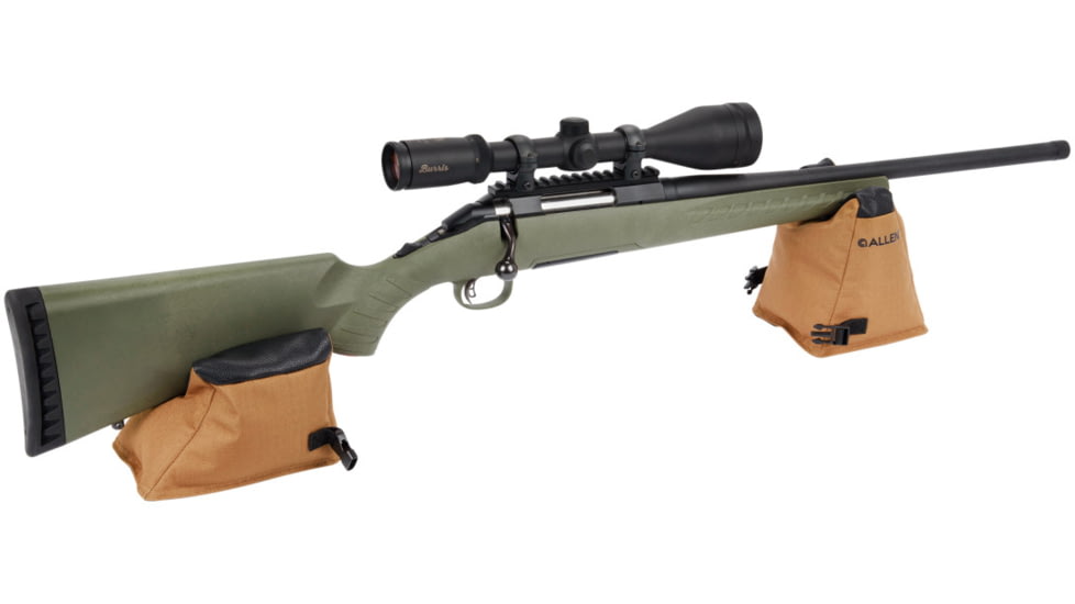 Allen X-Focus Shooting Rest Combo Prefilled Front And Rear Bag, Polyester, Coyote with Black Accents, 18411