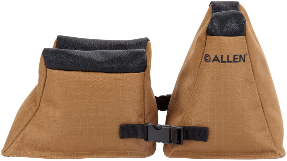 Allen X-Focus Shooting Rest Combo Prefilled Front And Rear Bag, Polyester, Coyote with Black Accents, 18411