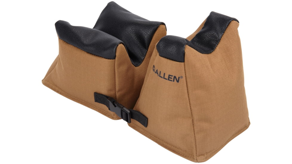 Allen X-Focus Shooting Rest Combo Prefilled Front And Rear Bag, Polyester, Coyote with Black Accents, 18411