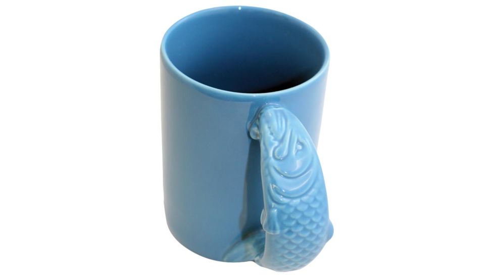 Aloe Gator Ceramic Fish Mug Blue 16.9 Oz 05-1208