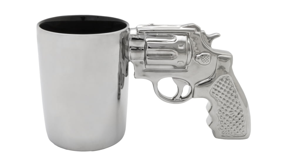 Aloe Gator Cermaic Revolver Mug Chrome