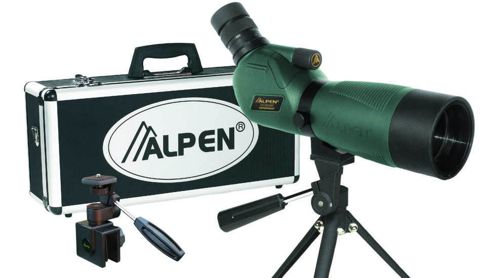 Alpen 20-60x60 Waterproof Spotting Scope Kit, Green, 745NKIT