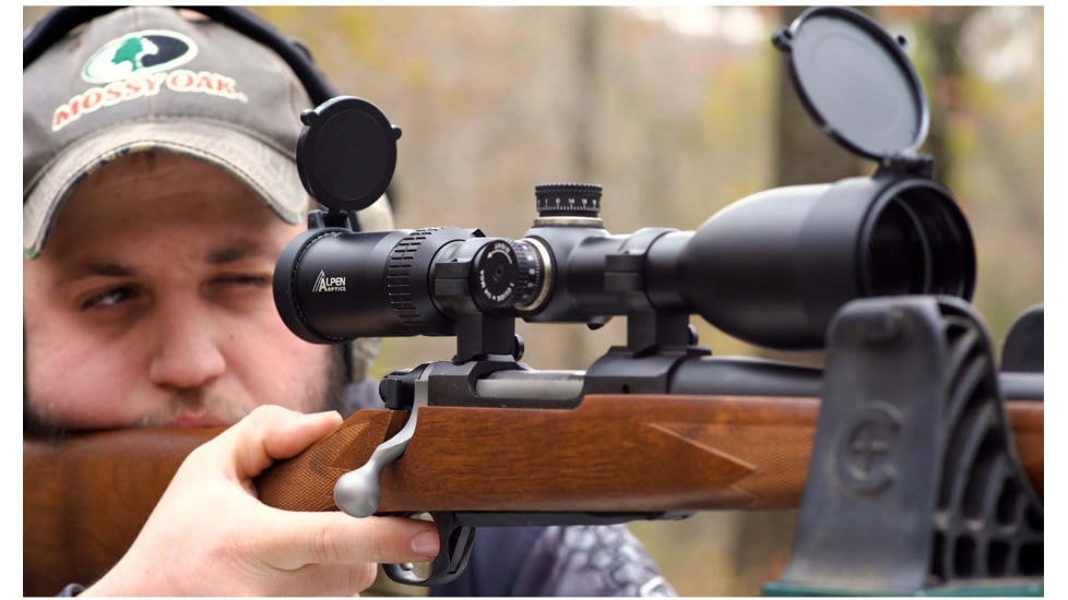 Alpen Apex 2.5-15 x 50 mm Rifle Scope, 30mm Tube, Picatinny, 100 mm, Matte Black, Medium, 4012