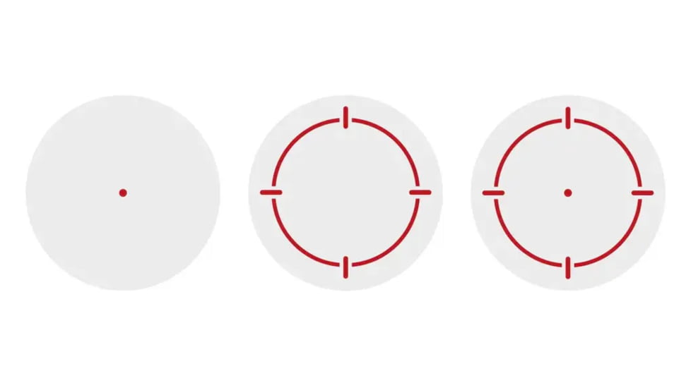 Alpen Argus LT 1x20x18mm Enclosed Red Dot Sight, 3 Reticle Options, 3 MOA Dot, Black, 1212959