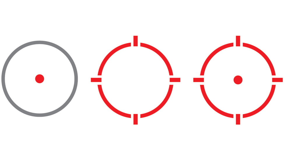 Alpen Argus LT 1x26x23mm Open Red Dot Sight, 3 Reticle Options, 3 MOA Dot, Black, 1212960