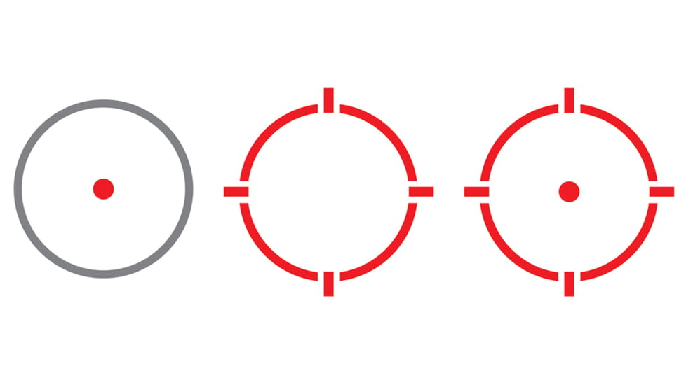 Alpen Argus LT Red Dot Sight, 3 Reticle Options, 3 MOA Dot, Black, 1212958