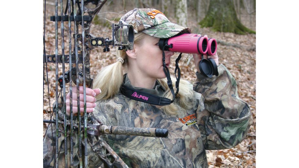 Alpen Breast Cancer Awareness Roof 10x42 Waterproof Pink Binocular, 393Pink