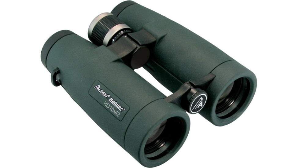 Alpen Rainier 10x42 HD ED Waterproof Long Eye Relief Roof Prism Binoculars, Matte 77