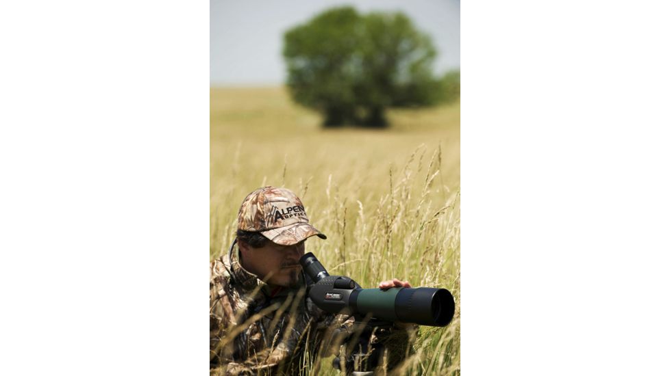 Alpen Rainier 20-60x80 HD ED Glass Spotting Scope, Green+Black, Angled Eyepiece 853ED