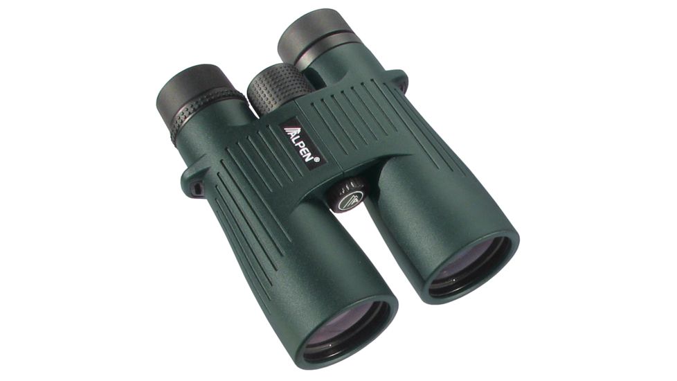 Alpen Shasta Ridge 10x50 Waterproof Phase Roof Prism Binoculars, Green - 388SR
