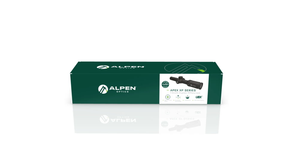 Alpen XP 1-6X24mm LPVO 30mm Tube Rifle Scope, Second Focal Plane, Duplex Illuminated Reticle, 1212953