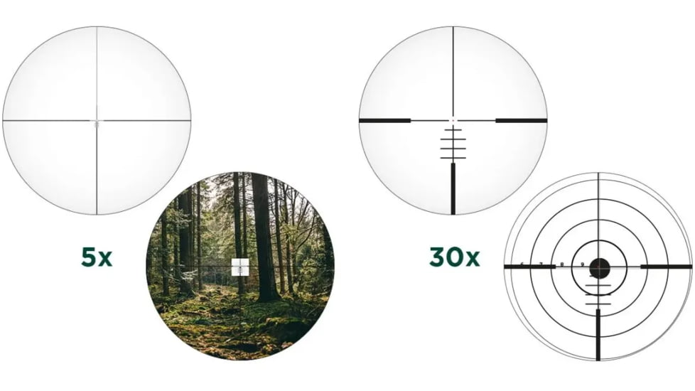 Alpen XP 5-30X56mm 34mm Tube Rifle Scope, First Focal Plane, MilDot Reticle, Black, 1212951