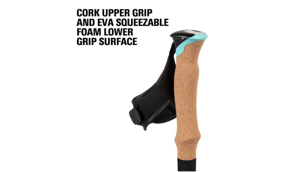 Alpha Aluminum Trekking Poles 1Pr, Glacier Melt, 1410045