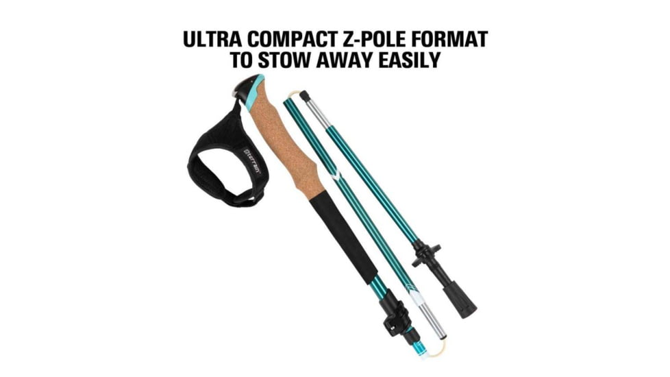 Alpha Aluminum Trekking Poles 1Pr, Glacier Melt, 1410045
