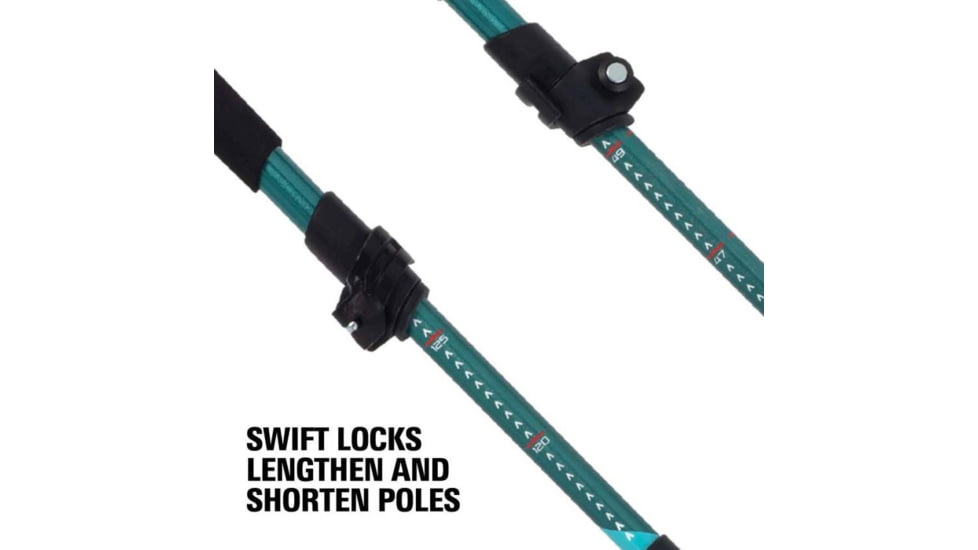 Alpha Aluminum Trekking Poles 1Pr, Glacier Melt, 1410045