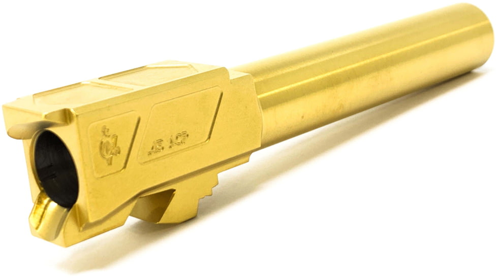 Alpha Shooting Sports 45 ACP Match Grade Crowned Barrel For Glock G21, 4.5in, 1-16, TiN, 45ACPG21TIN