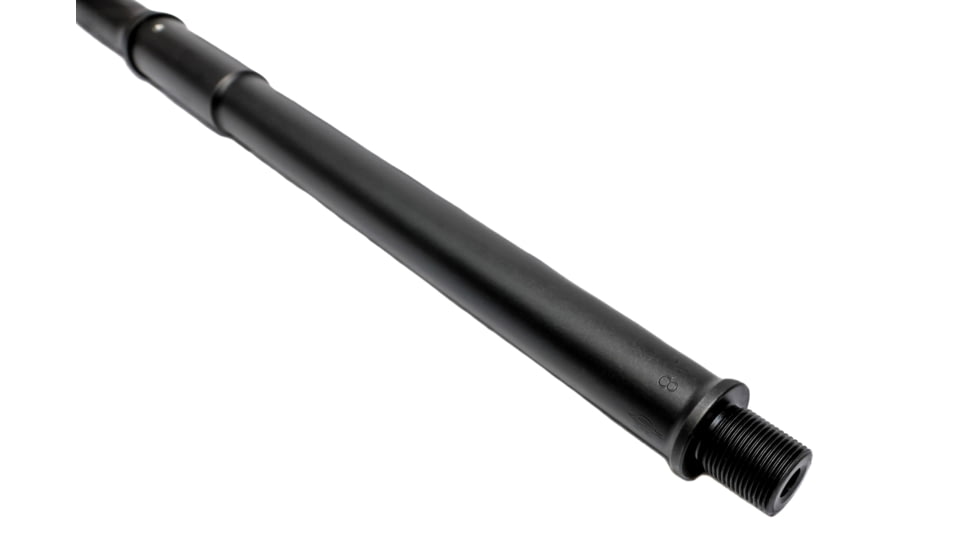 Alpha Shooting Sports 5.56x45mm NATO, 16in, Carbine Hybrid Barrel, Contour Profile, 1-8 Twist, 1/2x28 Thread, Nitride Black, ALP16556CAR8HYBNIT