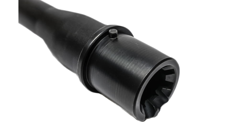 Alpha Shooting Sports 5.56x45mm NATO, 16in, Carbine Hybrid Barrel, Contour Profile, 1-8 Twist, 1/2x28 Thread, Nitride Black, ALP16556CAR8HYBNIT