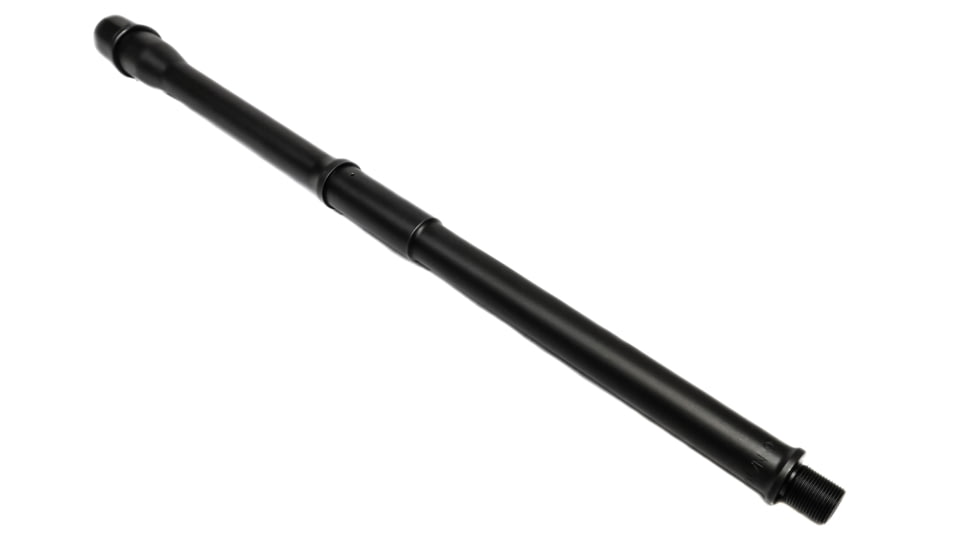 Alpha Shooting Sports 5.56x45mm NATO, 16in, Carbine Hybrid Barrel, Contour Profile, 1-8 Twist, 1/2x28 Thread, Nitride Black, ALP16556CAR8HYBNIT