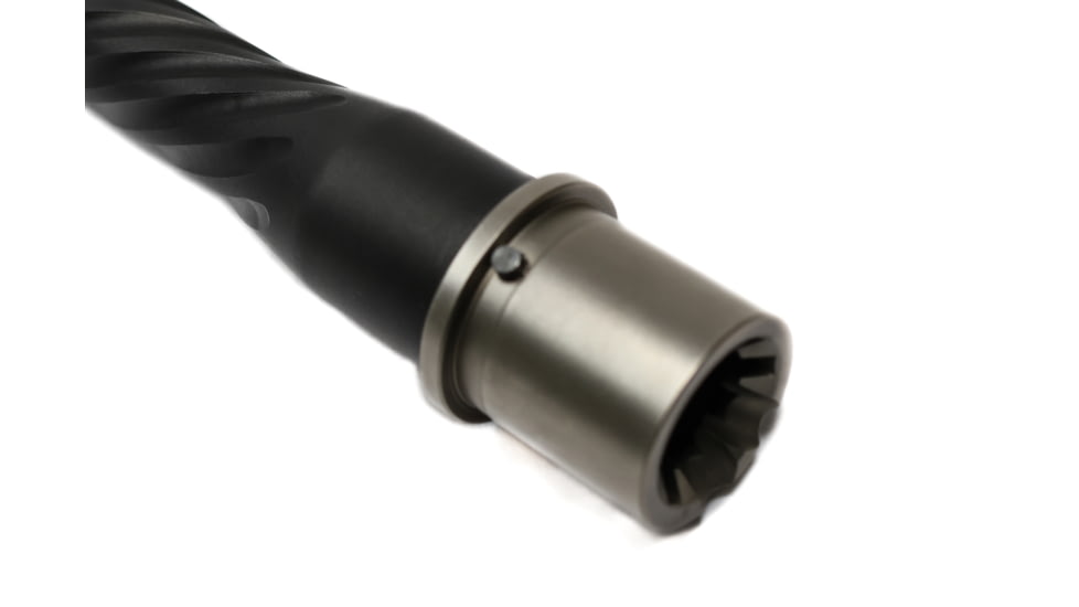 Alpha Shooting Sports 5.56x45mm NATO, 7.5in, Fluted Pistol Barrel, 1-8 Twist, 1/2x28 Thread, Nitride Black, ALP75556FNIT