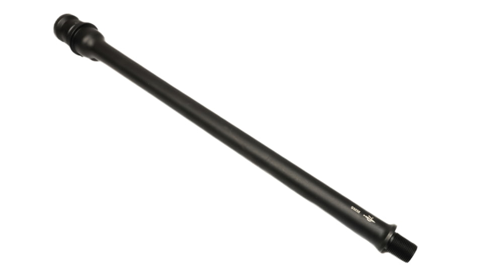 Alpha Shooting Sports 9mm, 12in, Nitride Ultra Light Barrel 1/2x28 Thread, Nitride Black, 129MMNIT28