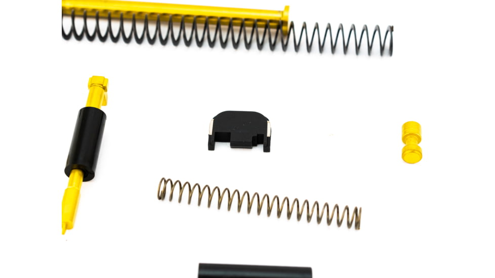 Alpha Shooting Sports ALPHA TiN G17 Super Duty 9mm Slide Completion Kit w/ TiN Guide Rod, TiN, ALPTiNG17SDSCK