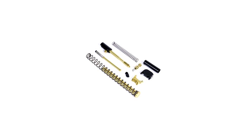 Alpha Shooting Sports ALPHA TiN G19 Super Duty 9mm Slide Completion Kit w/ TiN Guide Rod, TiN ALPTiNG19SDSCK