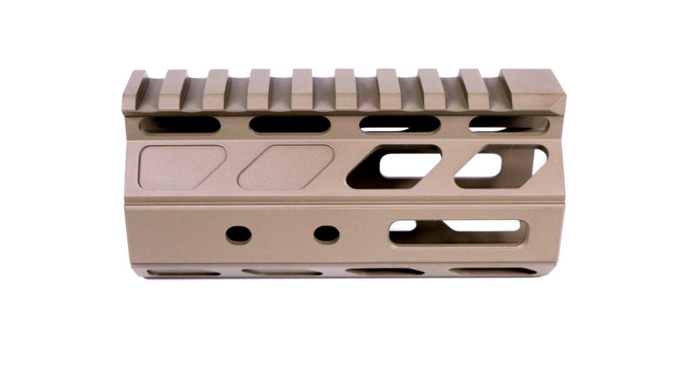 Alpha Shooting Sports AR15 4in M-LOK Handguard, Flat Dark Earth, ALPML4FDE