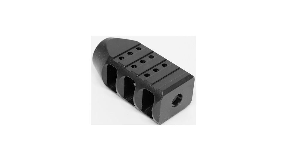 Alpha Shooting Sports Colossal Comp 5.56, 0.5-28 Thread, Black CCMB556