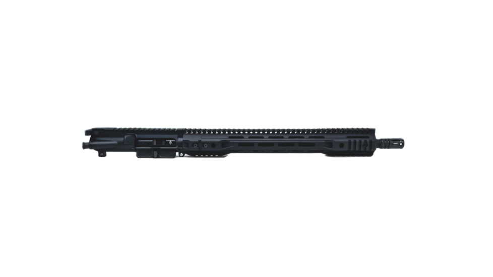 Alpha Shooting Sports SSR15 Upper Receiver, 5.56x45mm NATO, 16in, Hybrid Profile, Mid Length, 1-8 Twist, Free Floating M-LOK Handguard, A2 Flash Hider, Anodized Black, 16556SSR15