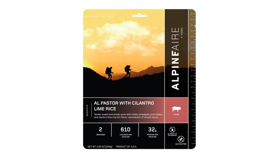 Katadyn Alpine Aire Foods Al Pastor with Cilantro Lime Rice, 1 Serving, 62605