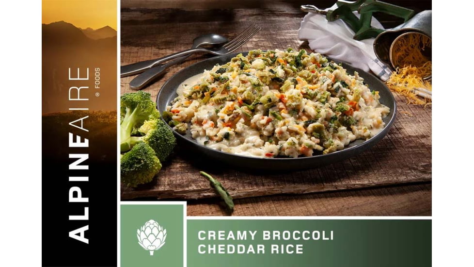 Katadyn Alpine Aire Foods Foods Creamy Broccoli-Cheddar Rice, 60125