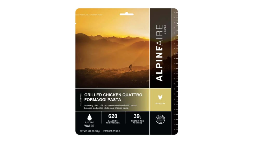Katadyn Alpine Aire Foods Foods Grilled Chickens Quattro Formaggi Pasta, 60340