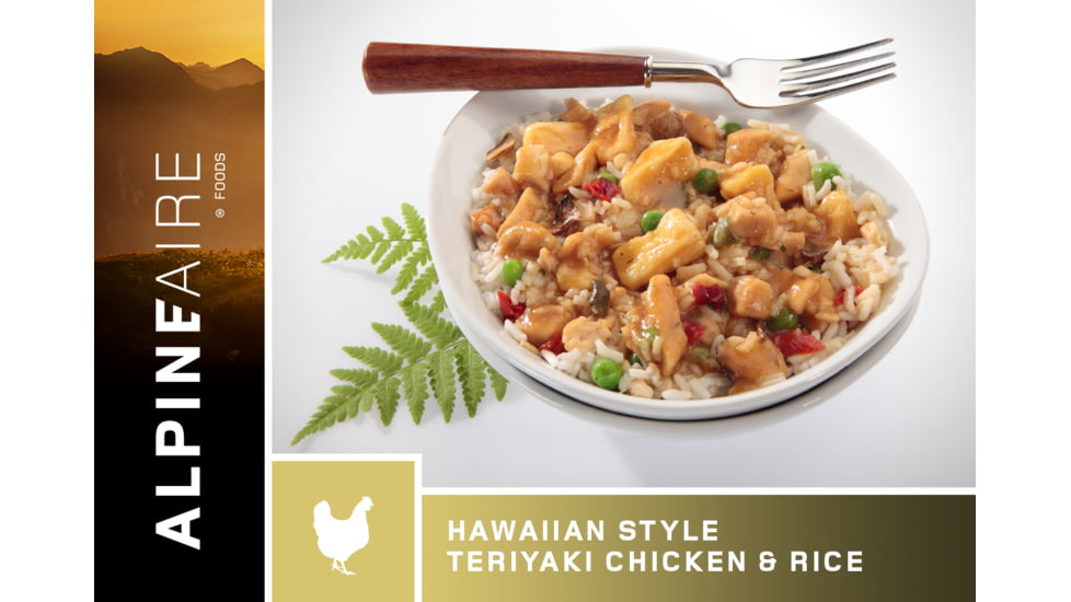 Katadyn Alpine Aire Foods Hawaiian Style Teriyaki Chicken and Rice - 2 Servings, 60315