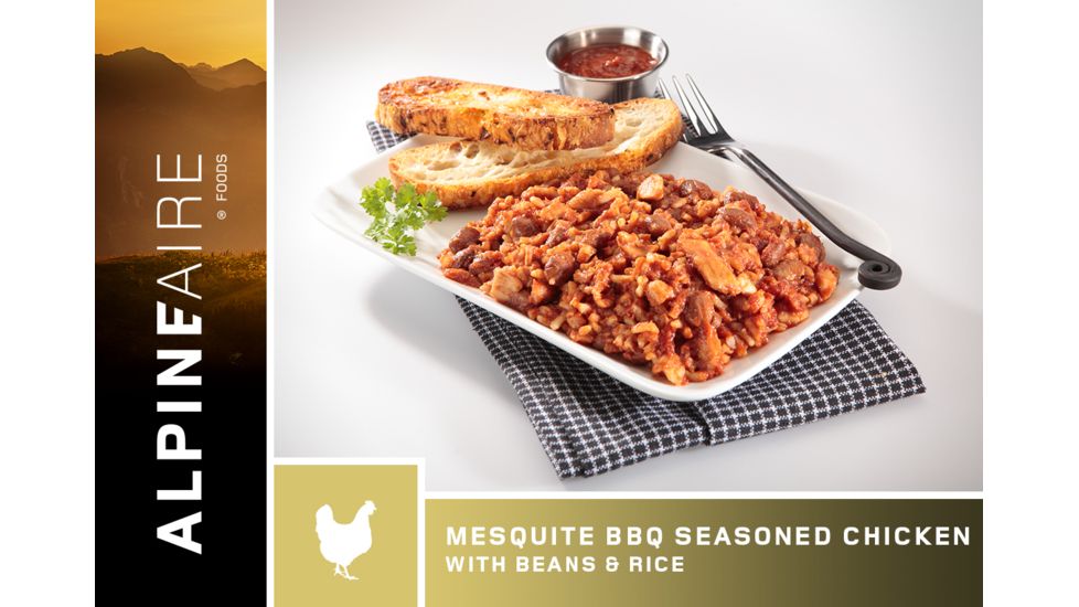 Katadyn Alpine Aire Foods Mesquite BBQ Seasoned Chicken with Beans and Rice