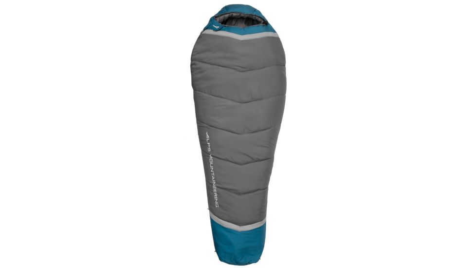ALPS Mountaineering Blaze 0 Sleeping Bag, XL, Blue Coral/Coal, 36in x 86in, 4552433