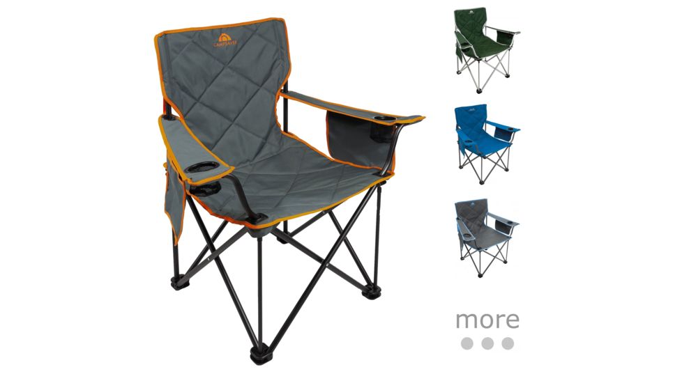 ALPS Mountaineering King Kong Chair, Dark Gray/Bright Orange, Dark Green/Light Gray, Deep Sea, Grey/Blue, Khaki, Realtree Xtra
