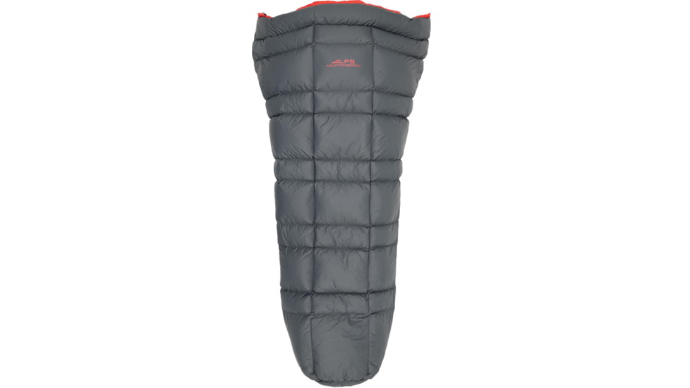 ALPS Mountaineering Pinnacle Lightweight Quilt, Charcoal/Red, 4990444