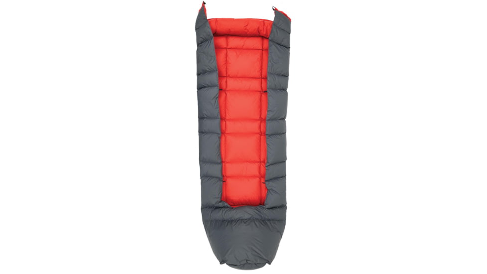 ALPS Mountaineering Pinnacle Lightweight Quilt, Charcoal/Red, 4990444