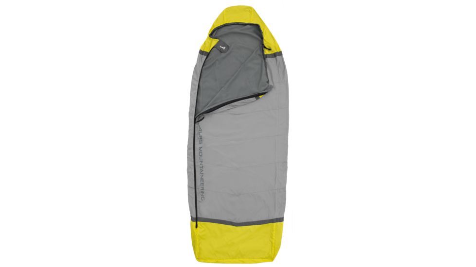 ALPS Mountaineering Sundown Sleeping Bag Liner, Citrus/Coal, 36in x 90in, 4900022