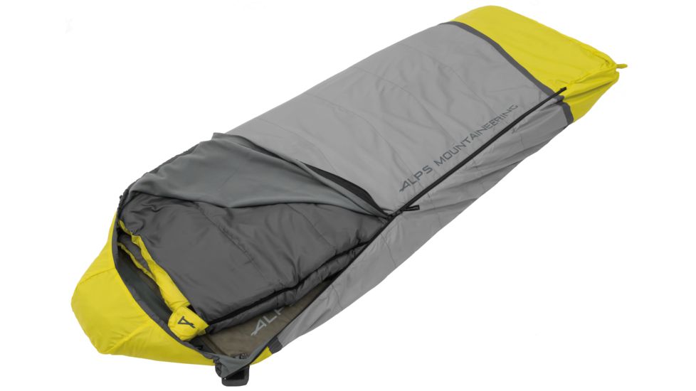 ALPS Mountaineering Sundown Sleeping Bag Liner, Citrus/Coal, 36in x 90in, 4900022