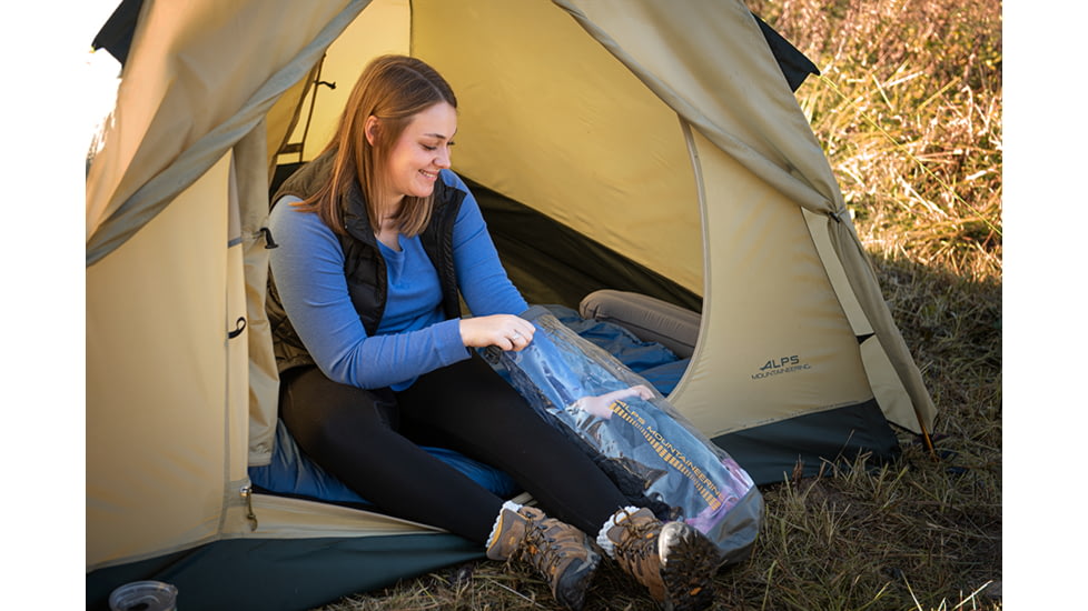 ALPS Mountaineering Taurus 3-Person Outfitter Tent, Tan/Green, 5322915