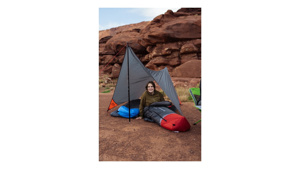 ALPS Mountaineering Ultra-Light Tarp Shelter, Charcoal/Red, 5970018