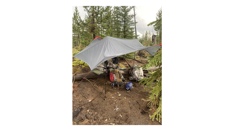 ALPS Mountaineering Ultra-Light Tarp Shelter, Charcoal/Red, 5970018