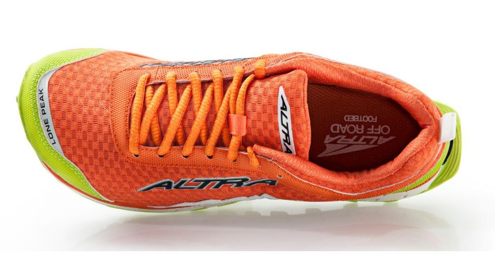 Altra Arrows Lone Peak 1.5 Trail Running Shoe - Women's-Orange/Lime-Medium-6 US