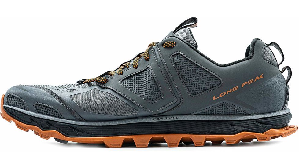 Altra Arrows Lone Peak 4.5 Trailrunning Shoe - Mens, Gray/Orange, 12 US, AL0A4PE5-280-12