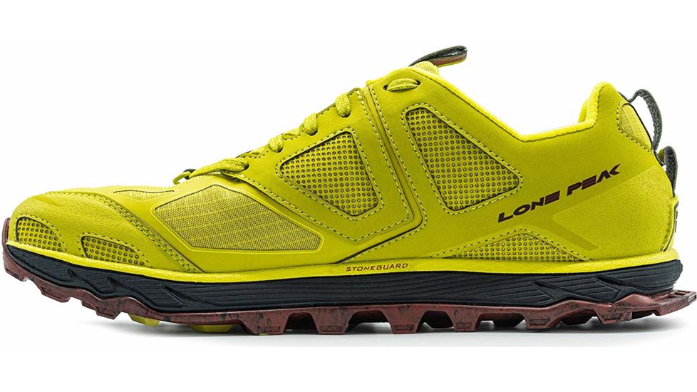 Altra Arrows Lone Peak 4.5 Trailrunning Shoe - Mens, Lime/Red, 8.5 US, AL0A4PE5-312-8.5