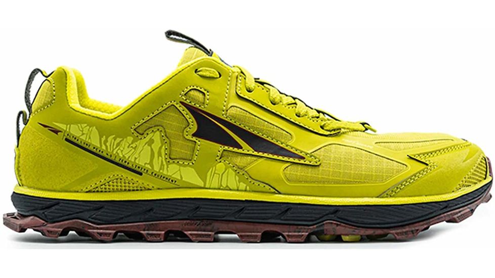 Altra Arrows Lone Peak 4.5 Trailrunning Shoe - Mens, Lime/Red, 8.5 US, AL0A4PE5-312-8.5