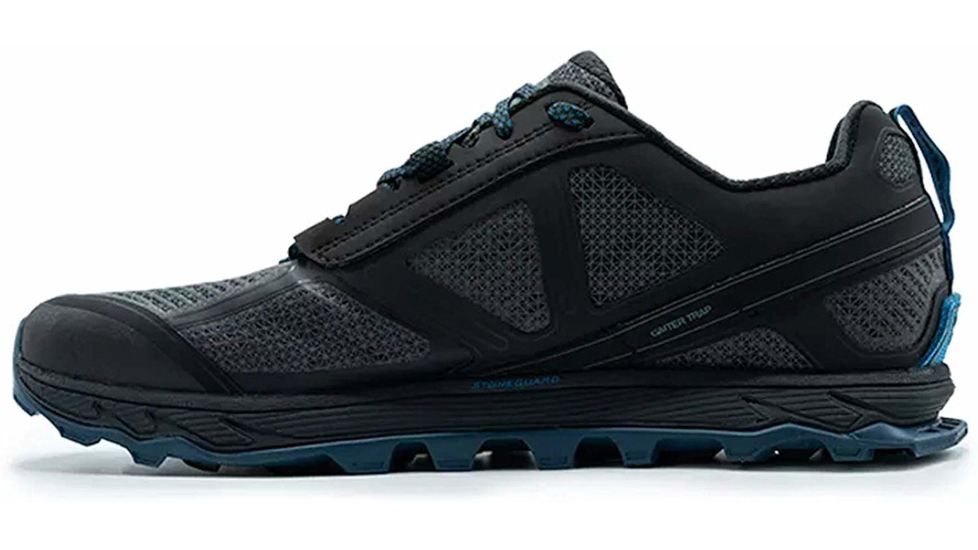 Altra Arrows Lone Peak 4 Low RSM Trailrunning Shoe - Mens, Black/Blue, 10 US, ALM1855L-040-10