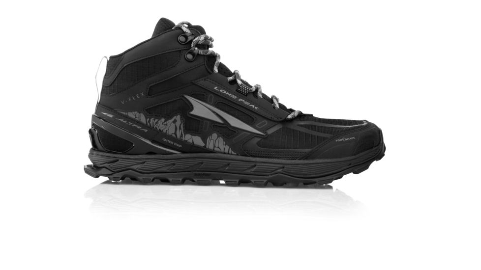 Altra Arrows Lone Peak 4 Mid Mesh Trailrunning Shoes - Mens, Black, Medium, 15, ALM1855H00015000M1